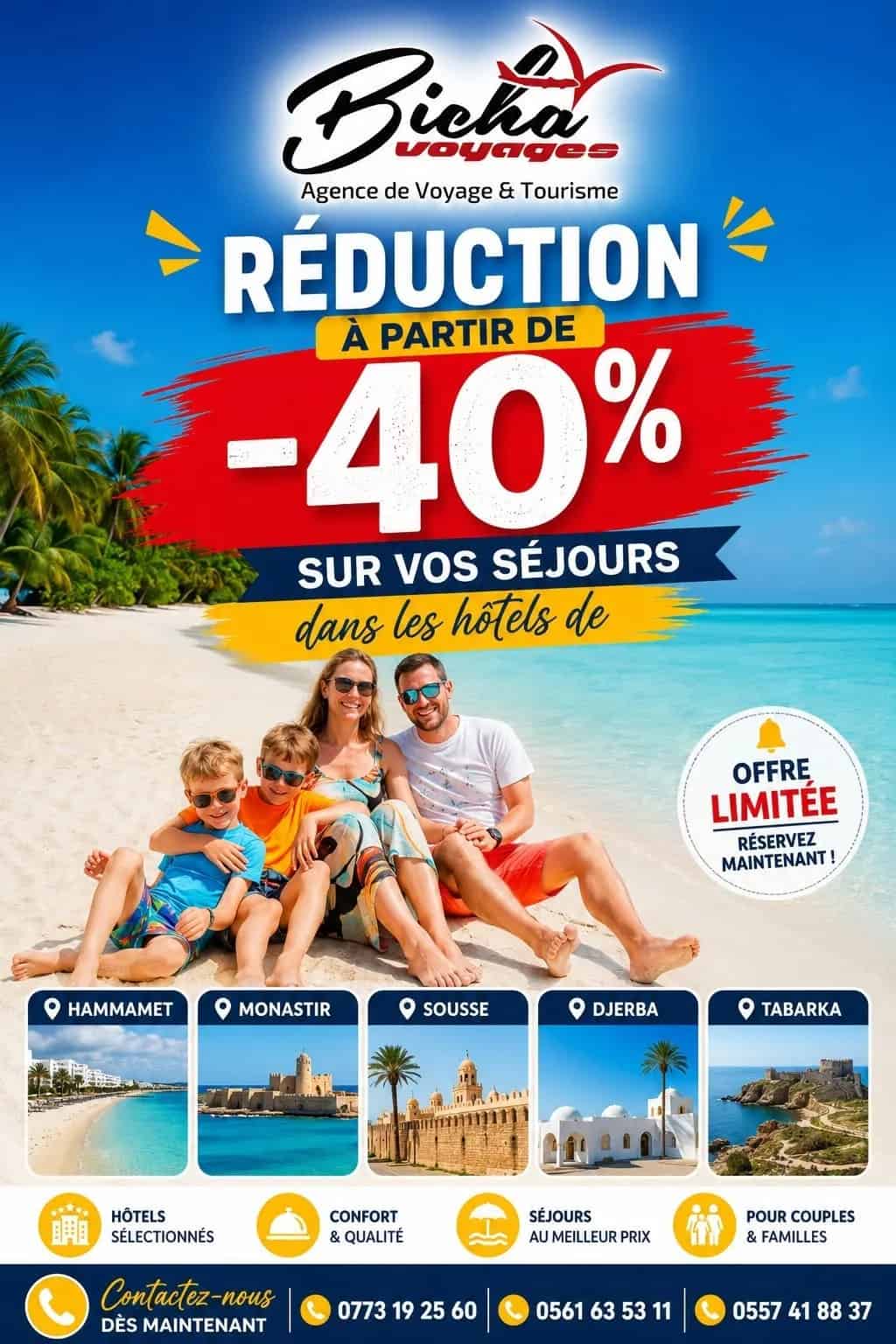 Early Booking Été 2026 : Jusqu'à -40% sur votre séjour !