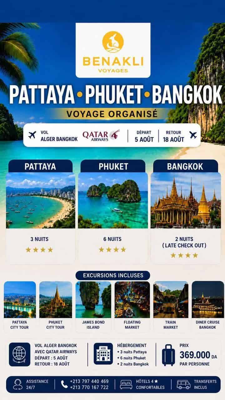 Cap sur la Thaïlande avec Benakli Voyages