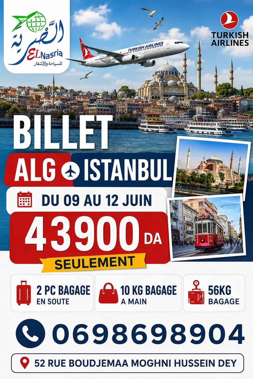 Billet Alger- Istanbul Promo