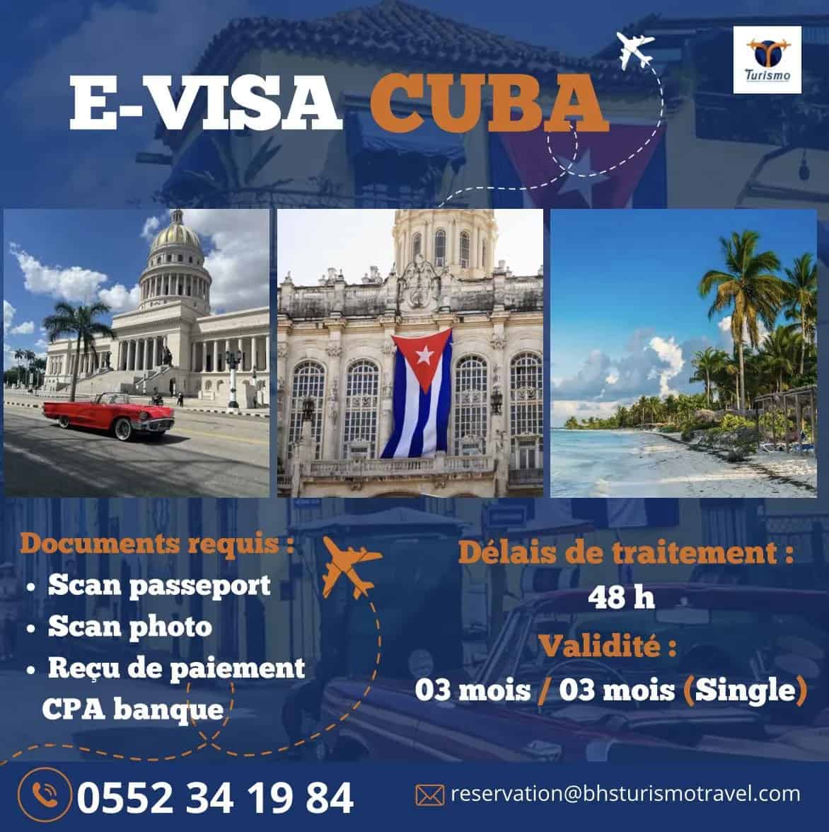 VISA CUBA ÉLECTRONIQUE