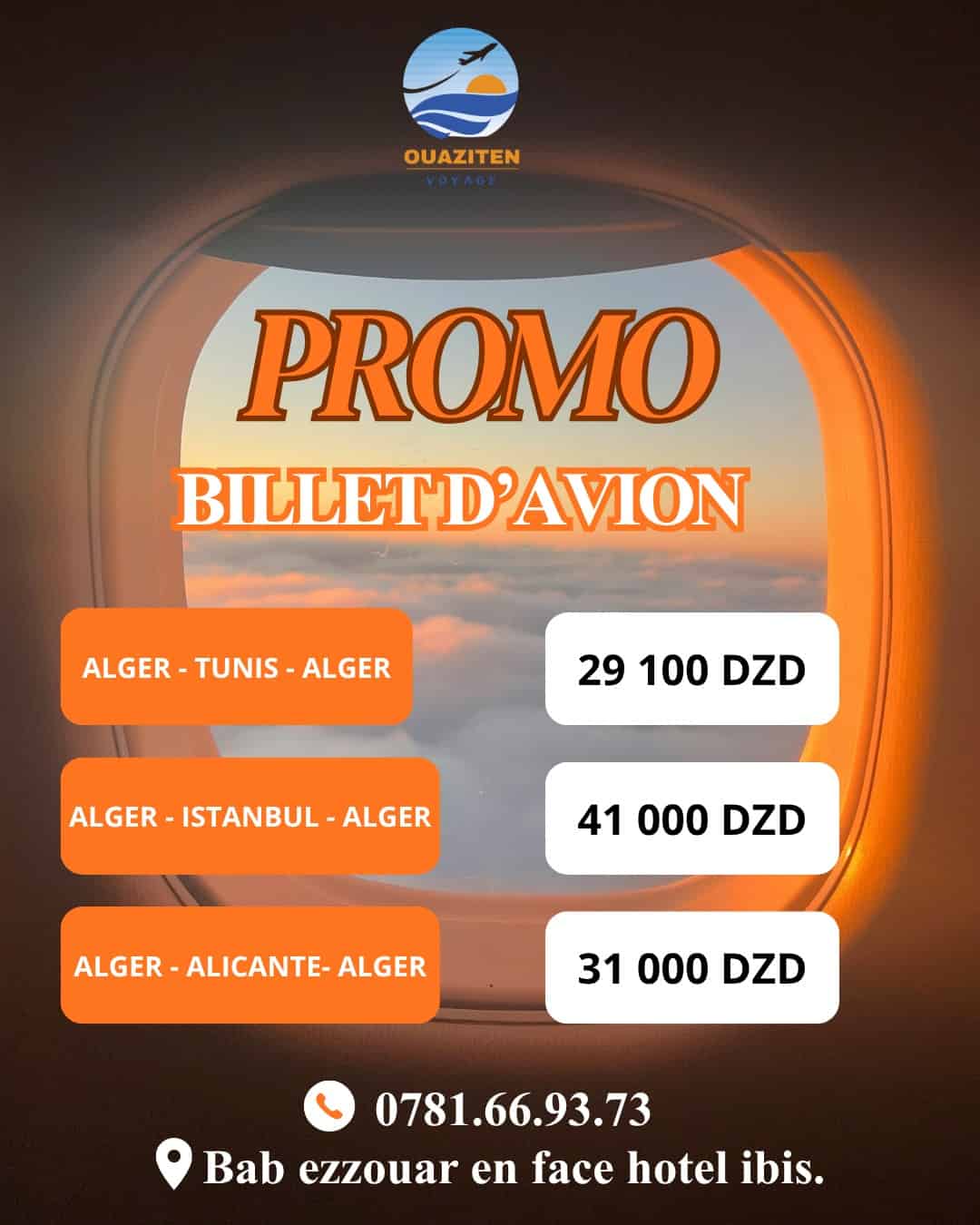 Offres Exceptionnelles : Billets d'Avion à Prix Promo !