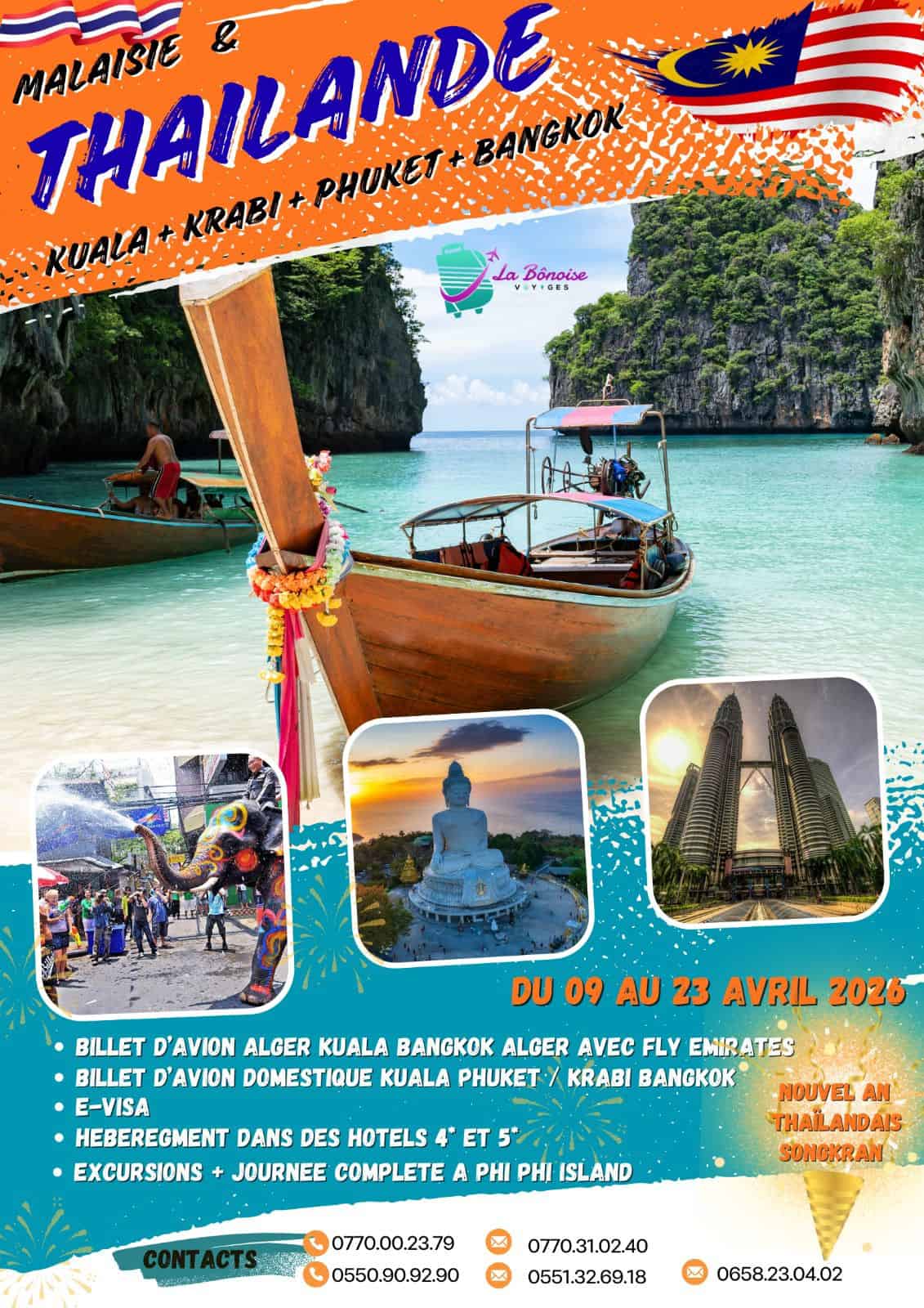Voyage Combiné entre Malaysia & Thaïlande