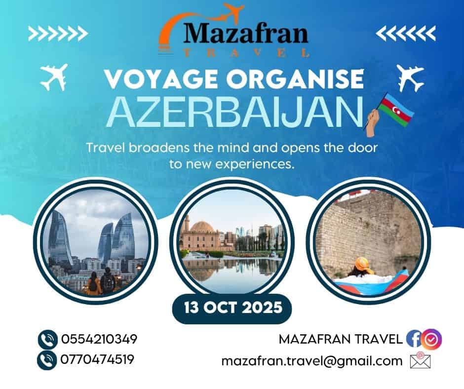 voyage organisé Azerbaidjan 13 Octobre