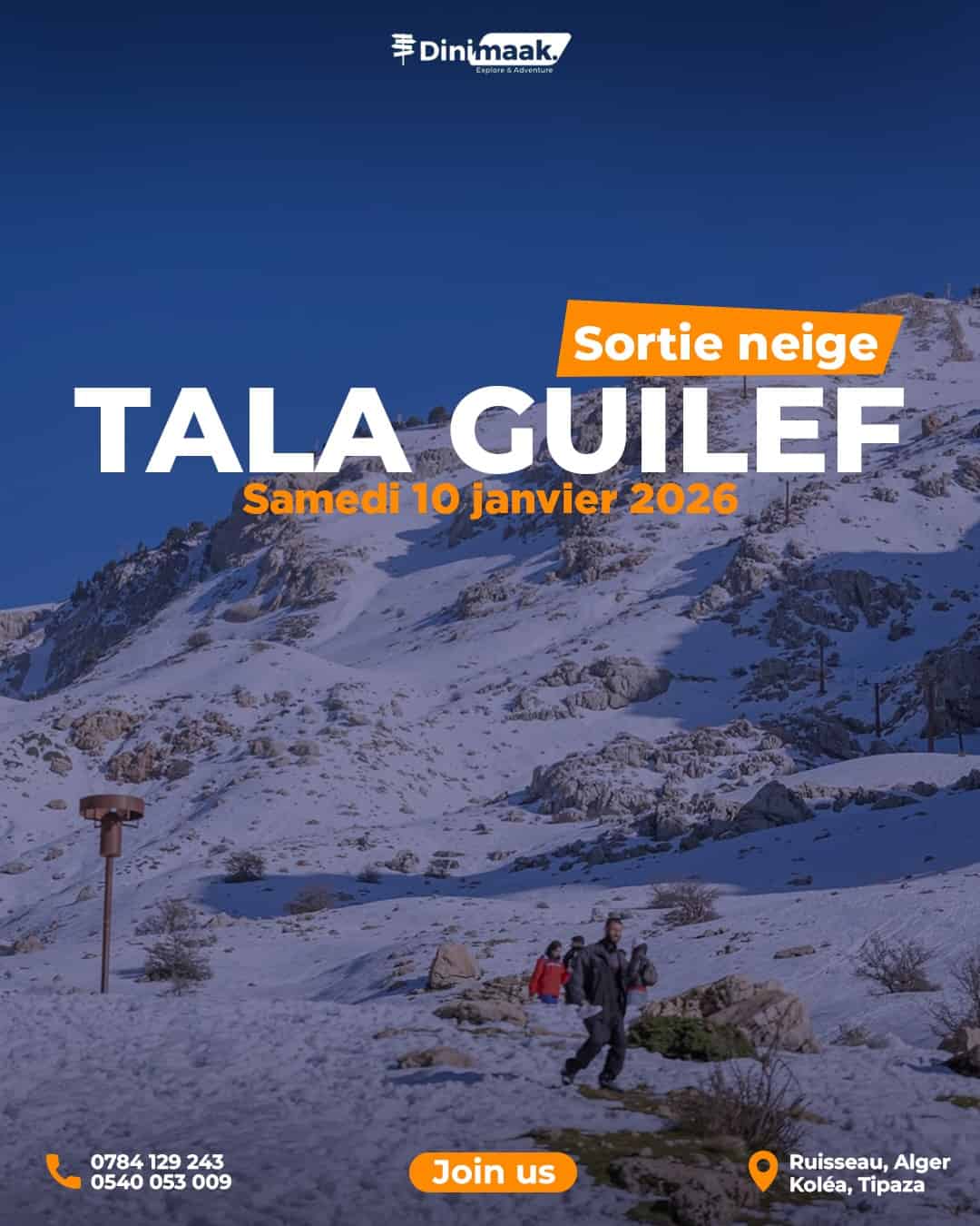 Passer une belle journée dans une ambiance familial à Tala Guilef