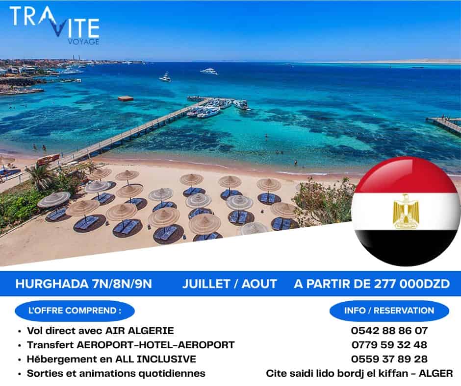 HURGHADA / JUILLET/AOUT/SEPTEMBRE/ HOTELS 5* EN ALL INCLUSIVE
