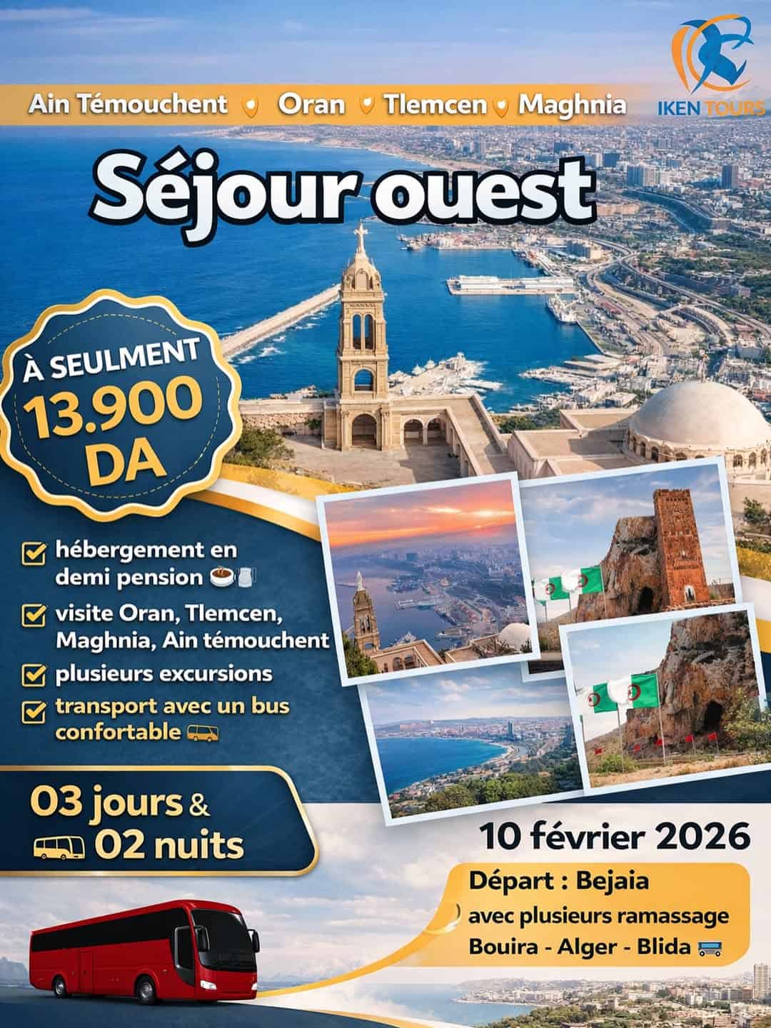 Partez à la découverte des plus belles villes de l’Ouest algérien