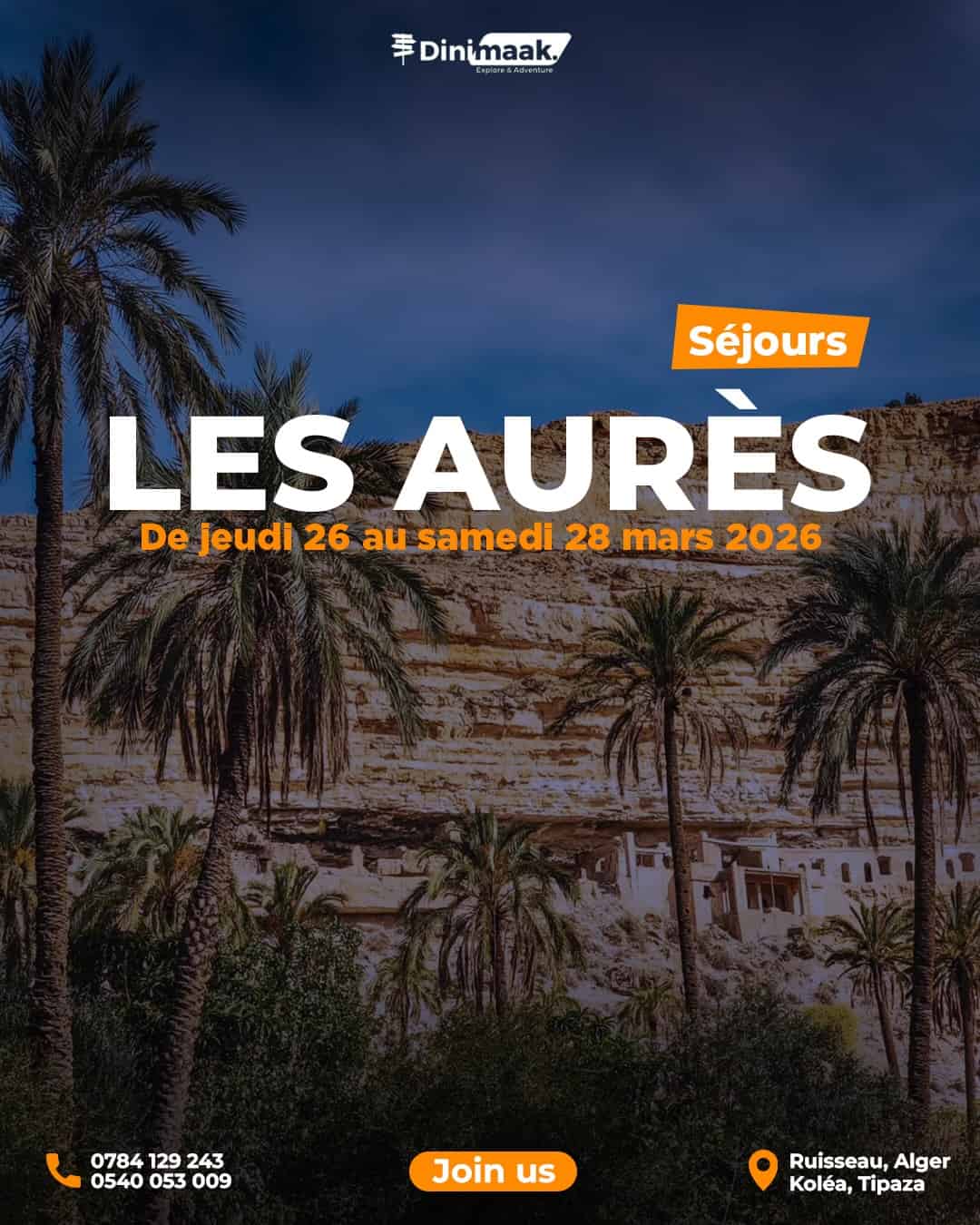ÉVASION AURASSIENNE : Entre Cités Romaines, Balcons du Ghoufi