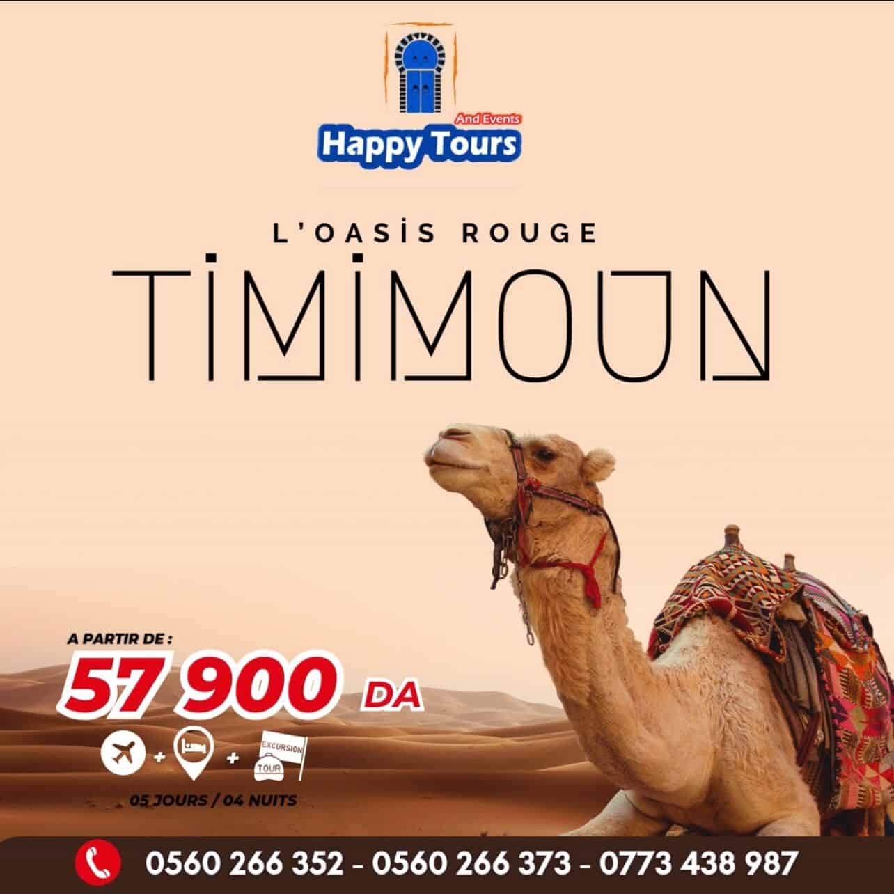 Vivez une expérience unique au cœur de Timimoun-l’Oasis rouge du Sahara