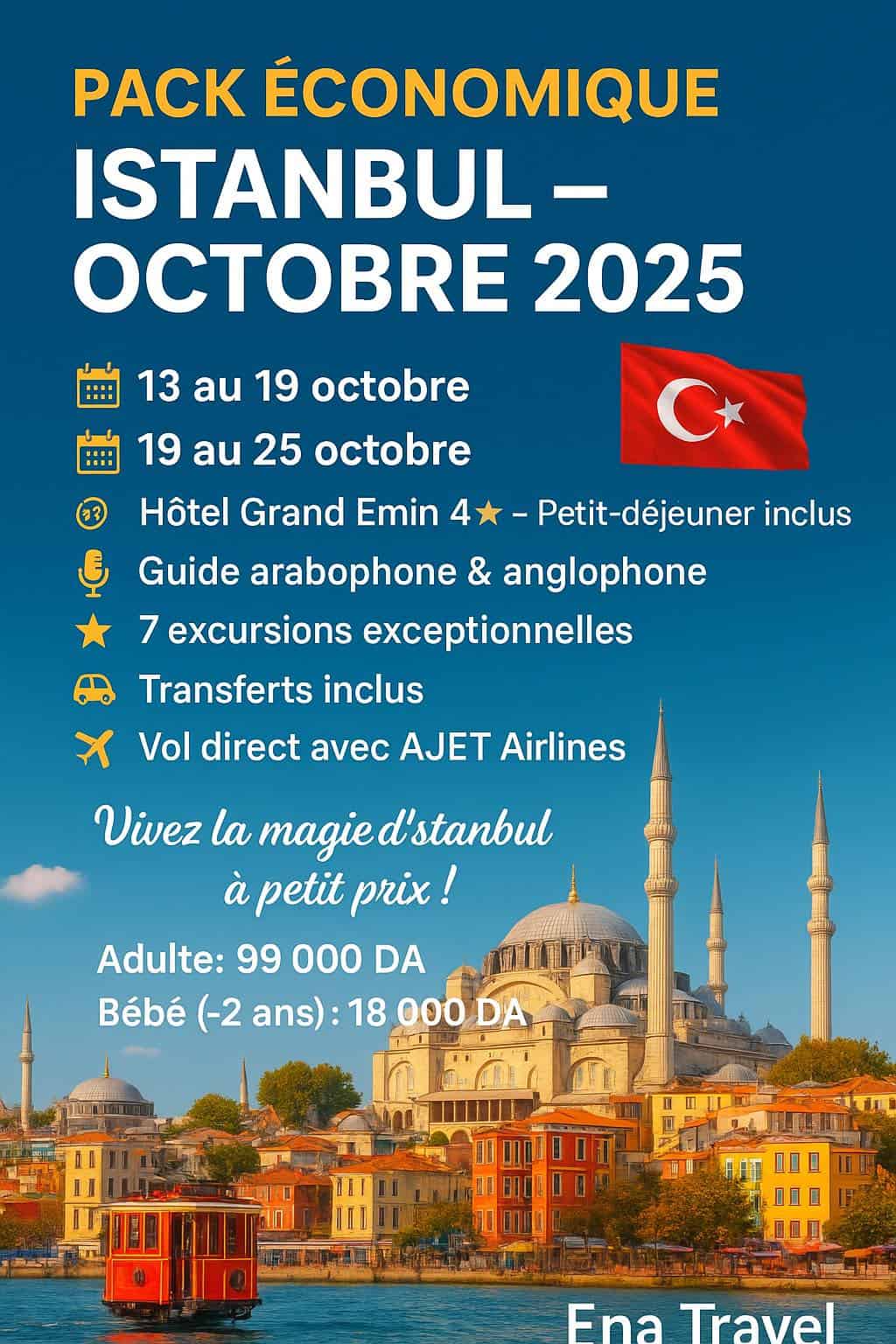 PACK ÉCONOMIQUE ISTANBUL – OCTOBRE 2025
