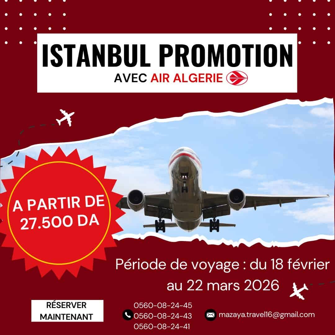 Billet Istanbul Promotionnel avec Air Algérie