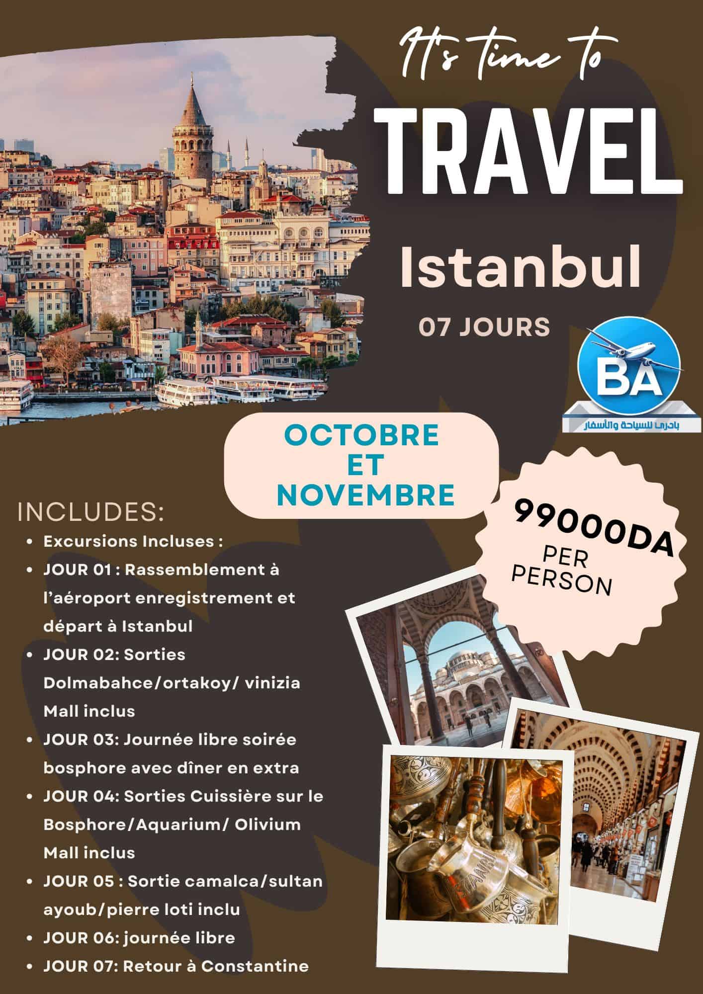 Istanbul en Octobre & Novembre