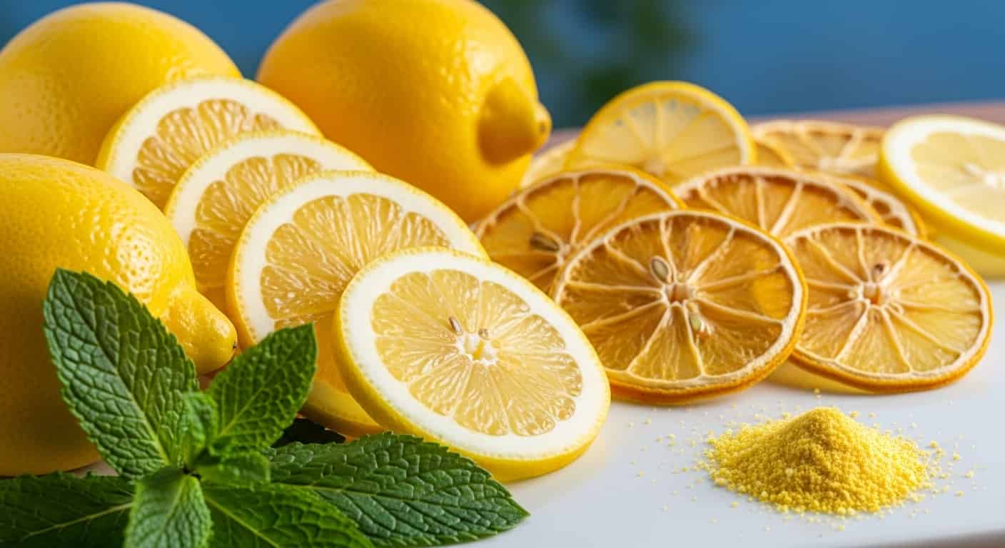 Découvrez la fraîcheur naturelle de la poudre de citron à la menthe JAF BIO !
