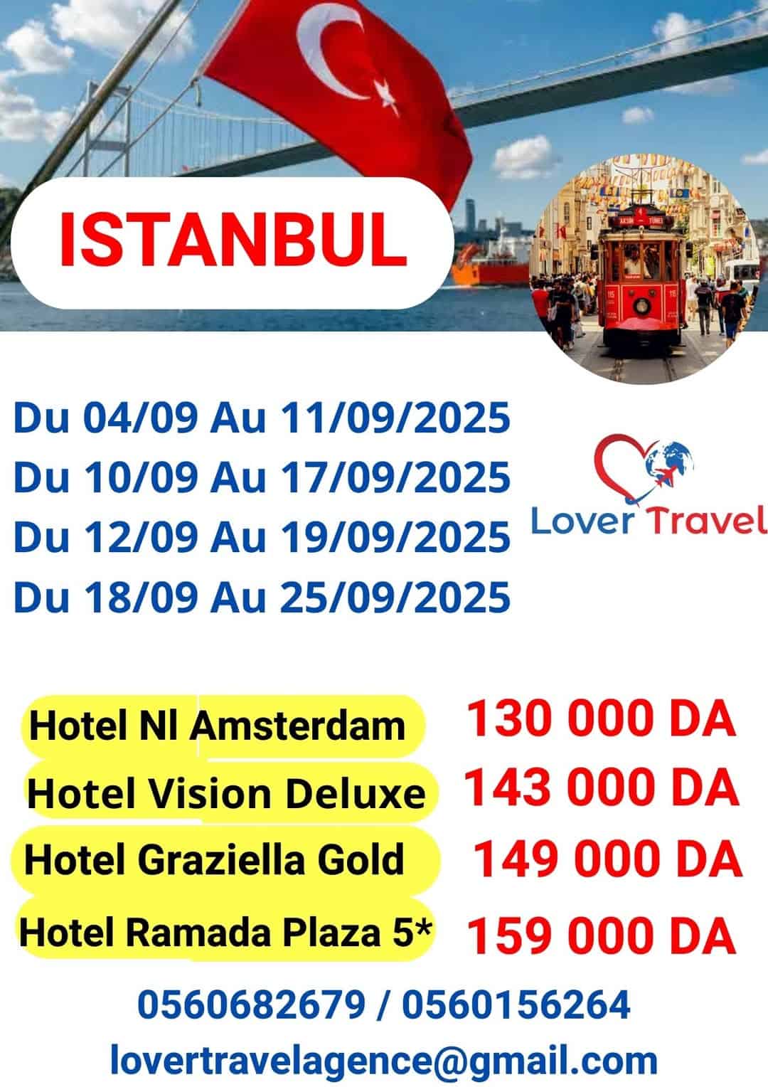 Promotion Istanbul a 130000 DA